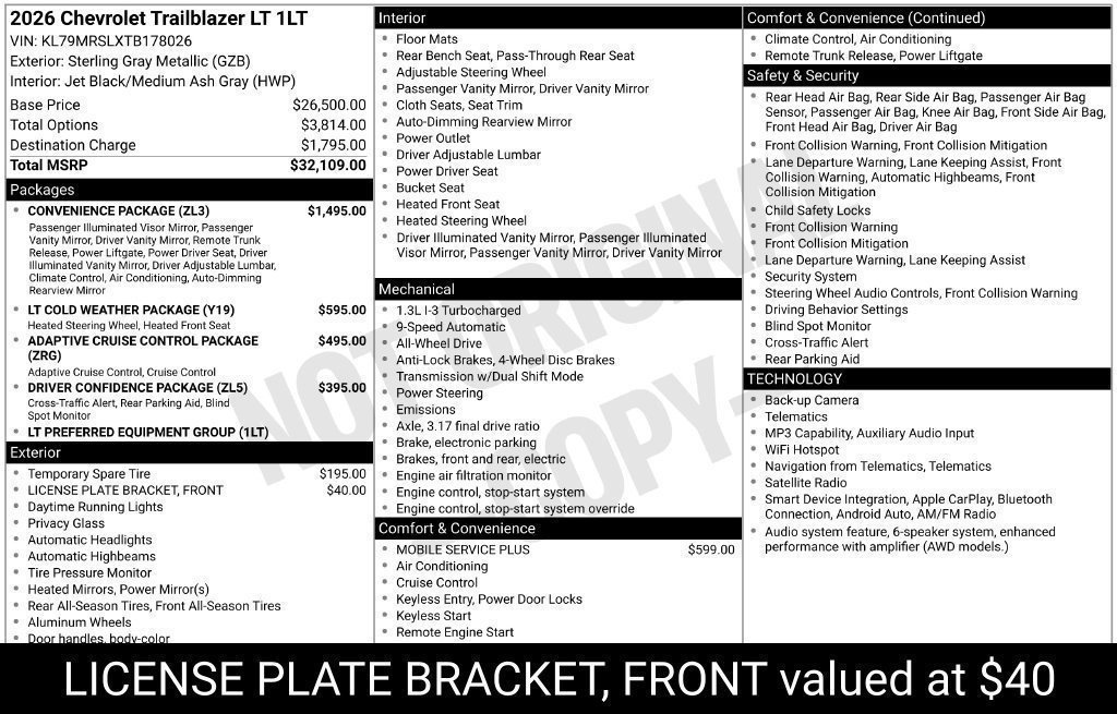 2026 Chevrolet Trailblazer LT - Photo 19