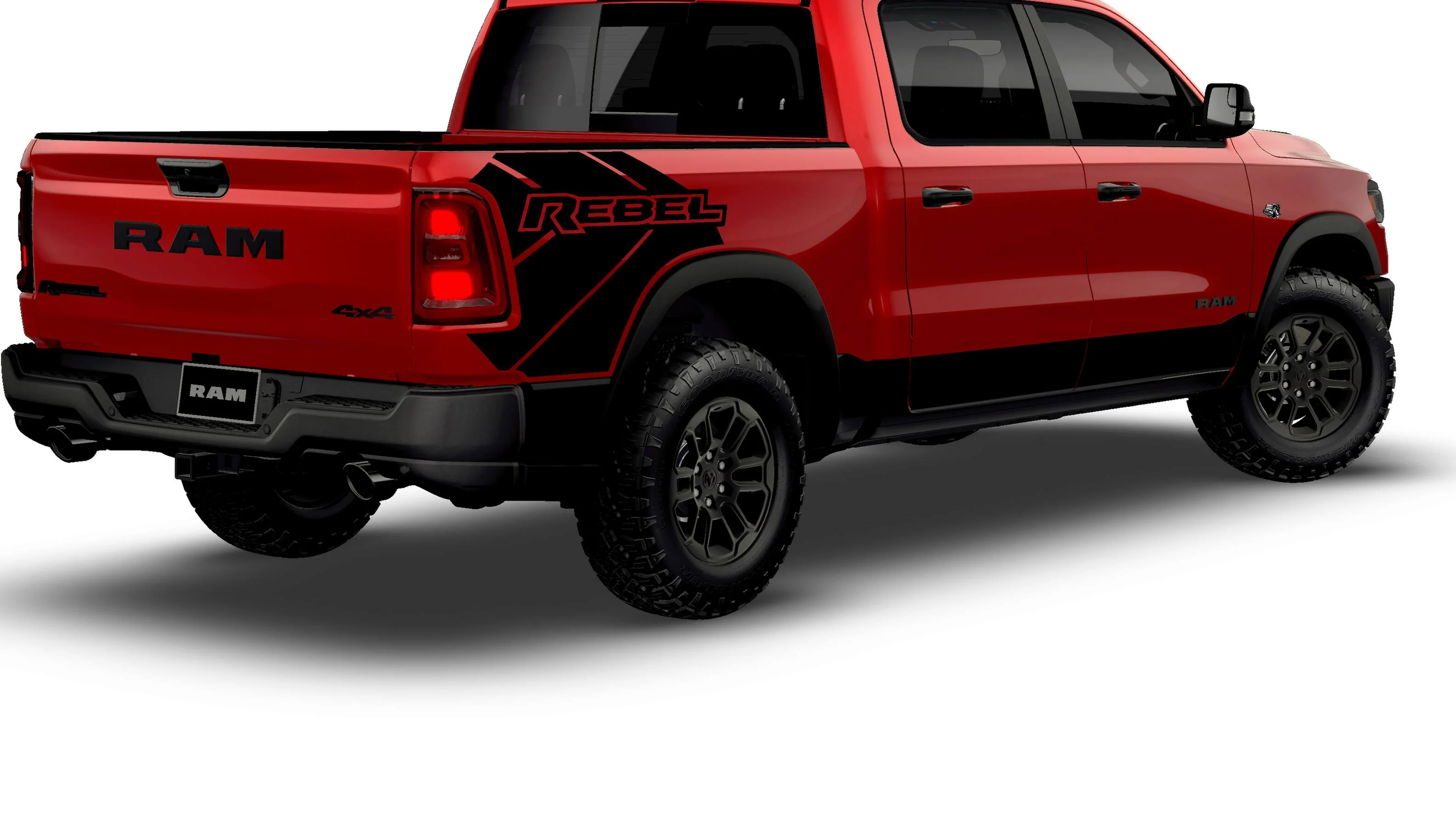 New 2026 Molten Red Pearl-Coat Exterior Paint RAM REBEL image 14