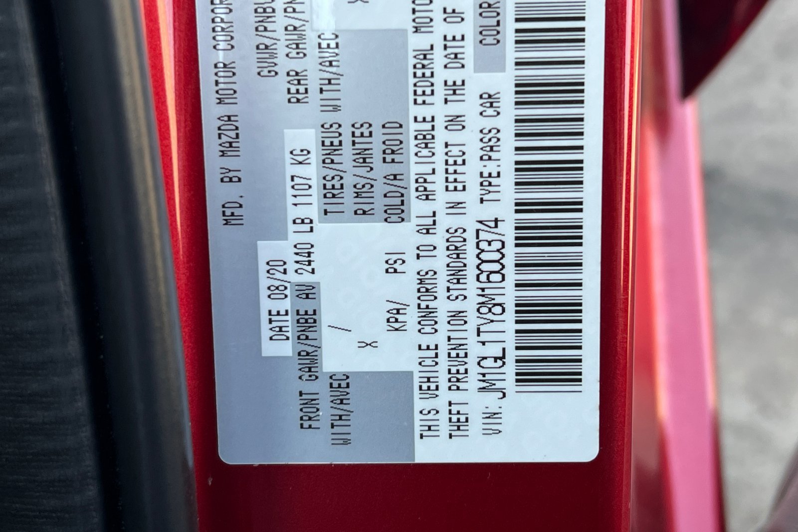 Used 2021 Soul Red Crystal Metallic Mazda Grand Touring image 27