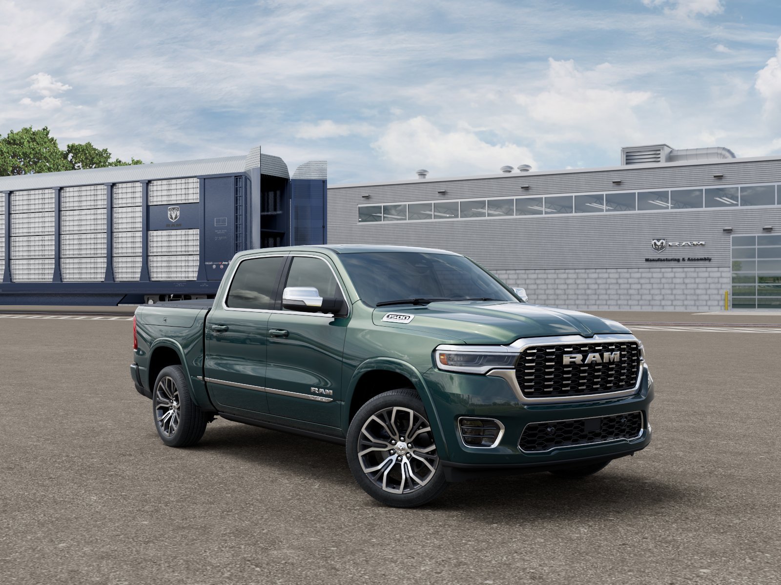 New 2026 Serrano-Green Metallic Exterior Paint RAM Tungsten image 3