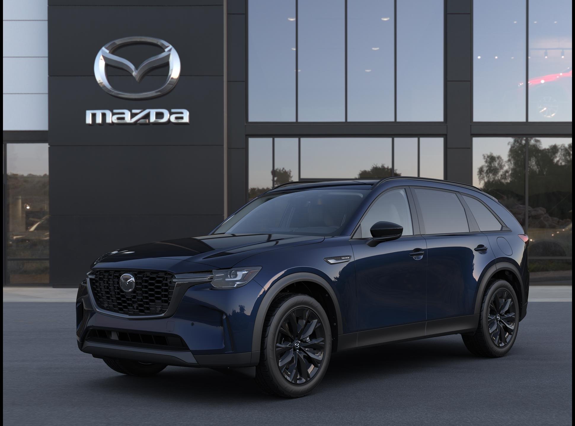 New 2026 Deep Crystal Blue Mica Mazda 3.3 Turbo Premium Sport AWD image 1