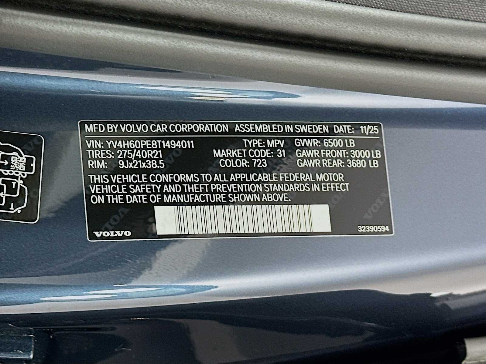 New 2026 Denim Blue Volvo Plus image 31