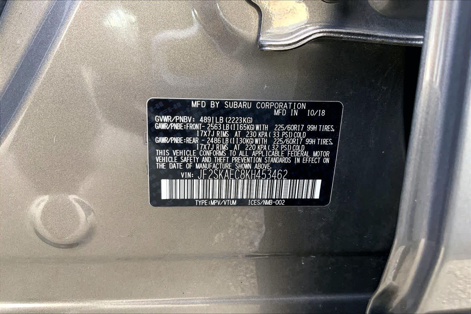 Used 2019 Sepia Bronze Metallic Subaru Premium image 36