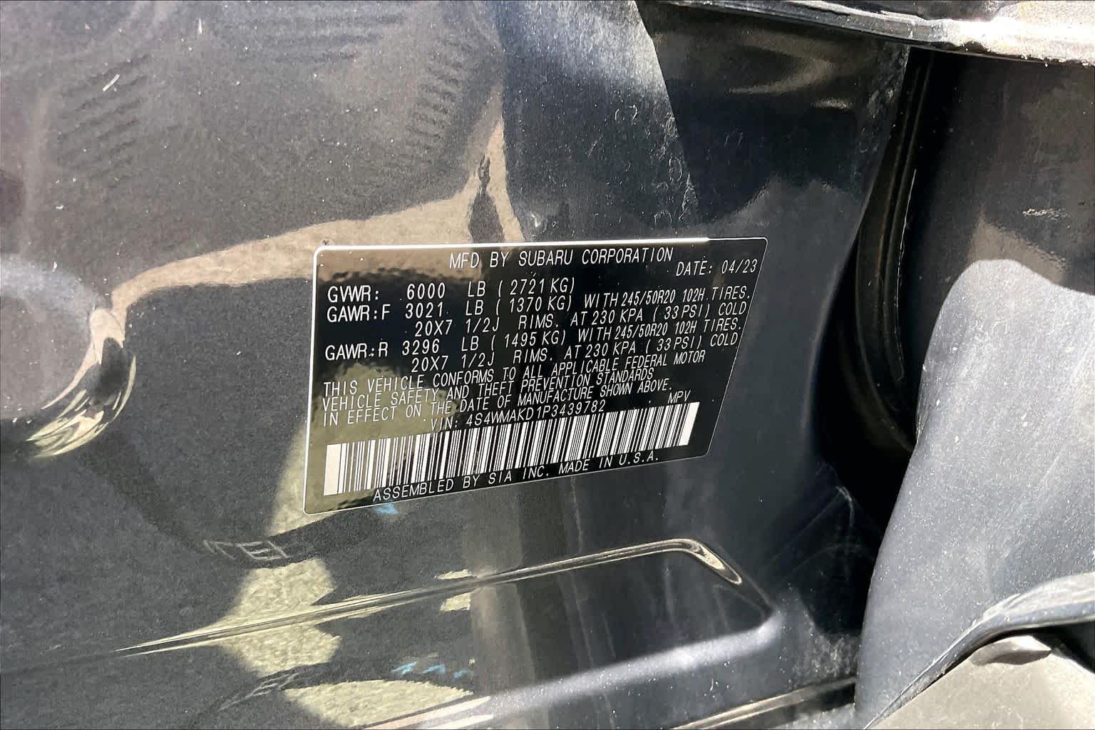 Used 2023 Magnetite Gray Metallic Subaru Onyx Edition Limited image 34