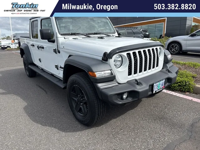 LGB DREAD ROCKS ホワイト タンク トップ Pre-Owned 2020 Jeep Gladiator Sport 4D Crew Cab in Gresham