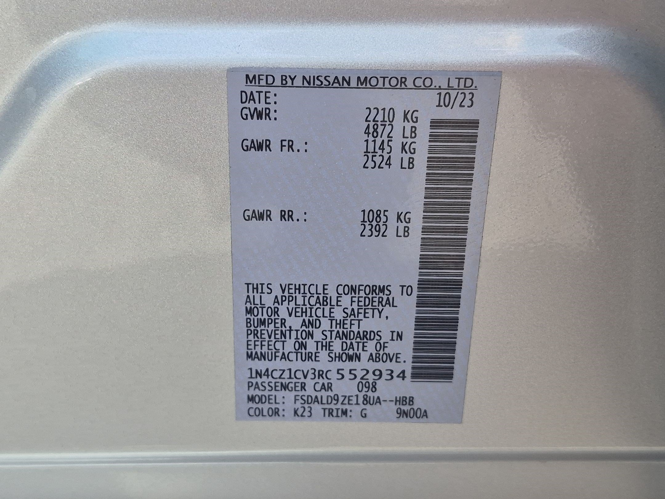 Used 2024 Brilliant Silver Metallic Nissan SV PLUS image 32