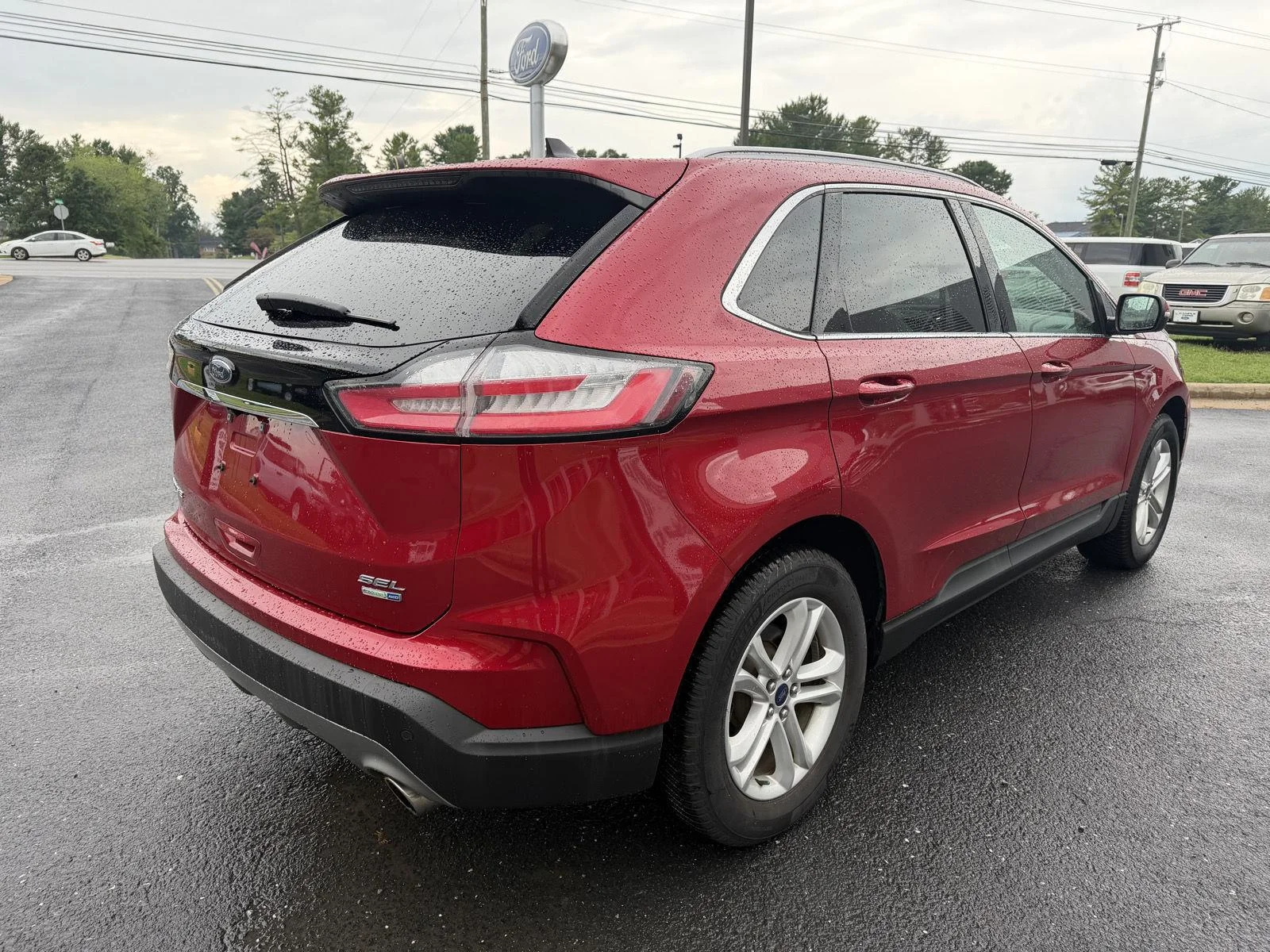 Used 2020 Rapid Red Metallic Tinted Clearcoat Ford SEL image 5
