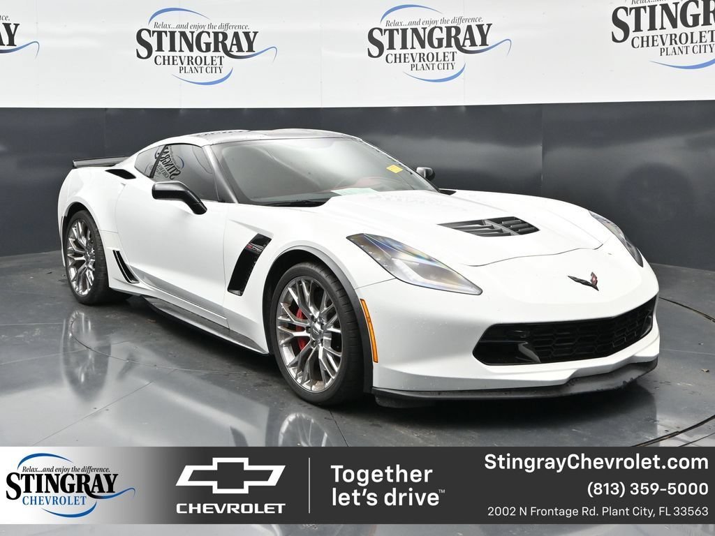 Used 2018 ARCTIC WHITE Chevrolet Z06 2LZ image 1