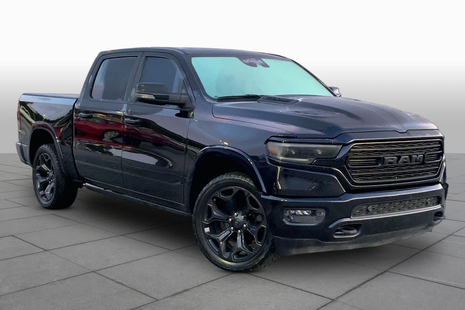 Used 2022 Diamond Black Crystal Pearlcoat Ram Limited image 3