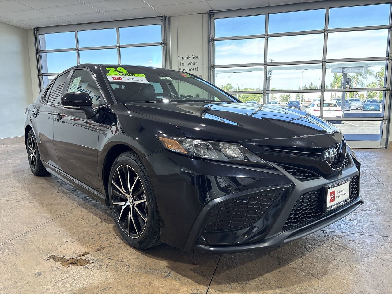 Certified Used 2024 Midnight Black Metallic Toyota SE image 4