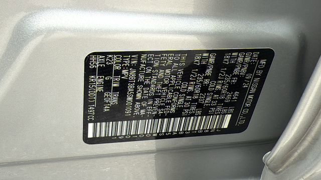 Used 2025 Brilliant Silver Metallic Nissan SV image 25