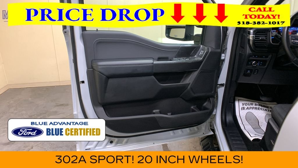 Certified Used 2022 White Metallic Ford XLT image 28
