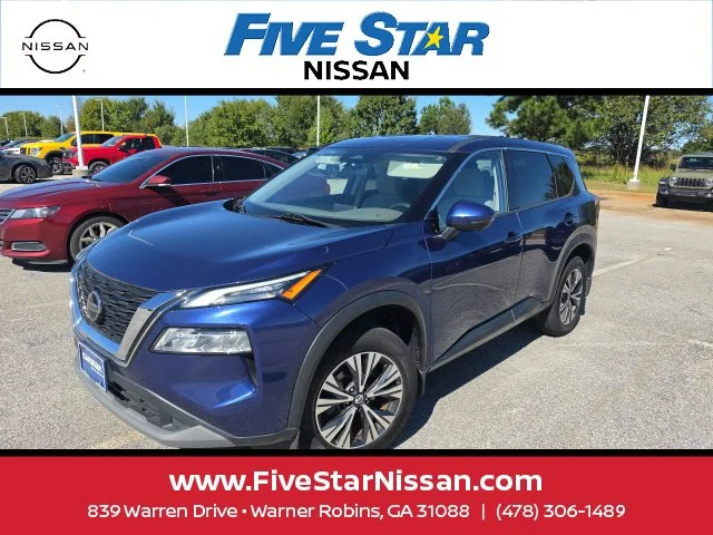 Used 2021 Blue Nissan SV image 1