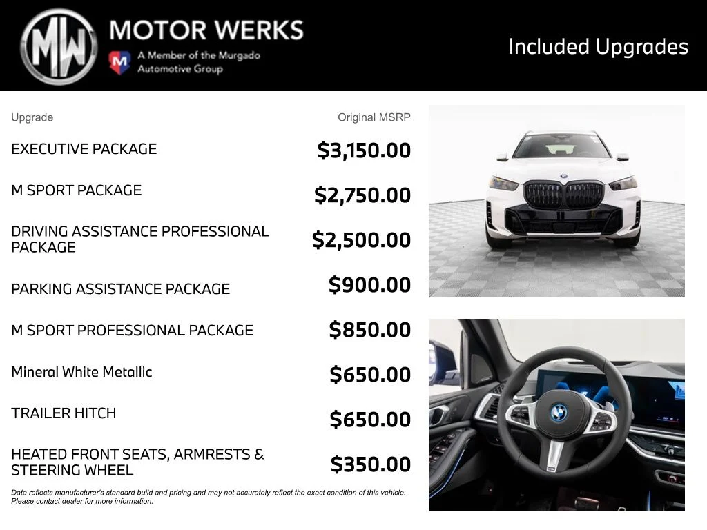 New 2026 White BMW xDrive50e image 4