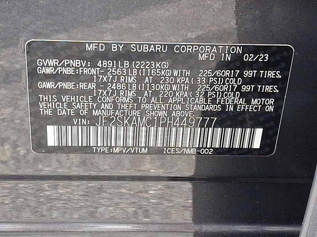 Used 2023 Magnetite Gray Metallic Subaru Wilderness image 28