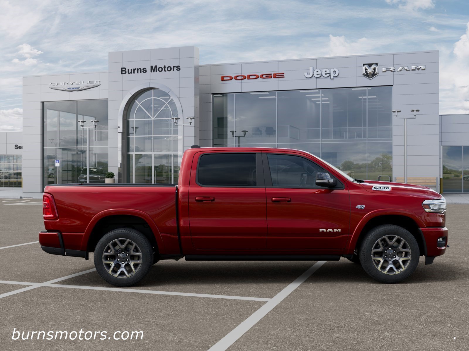 New 2026 Molten Red Pearl-Coat Exterior Paint RAM Laramie Southwest Edition image 21