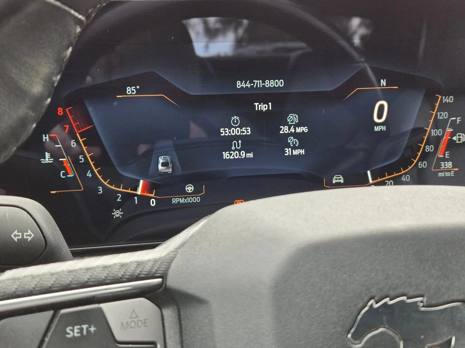 Used 2024 Vapor Blue Metallic Ford EcoBoost Premium image 9