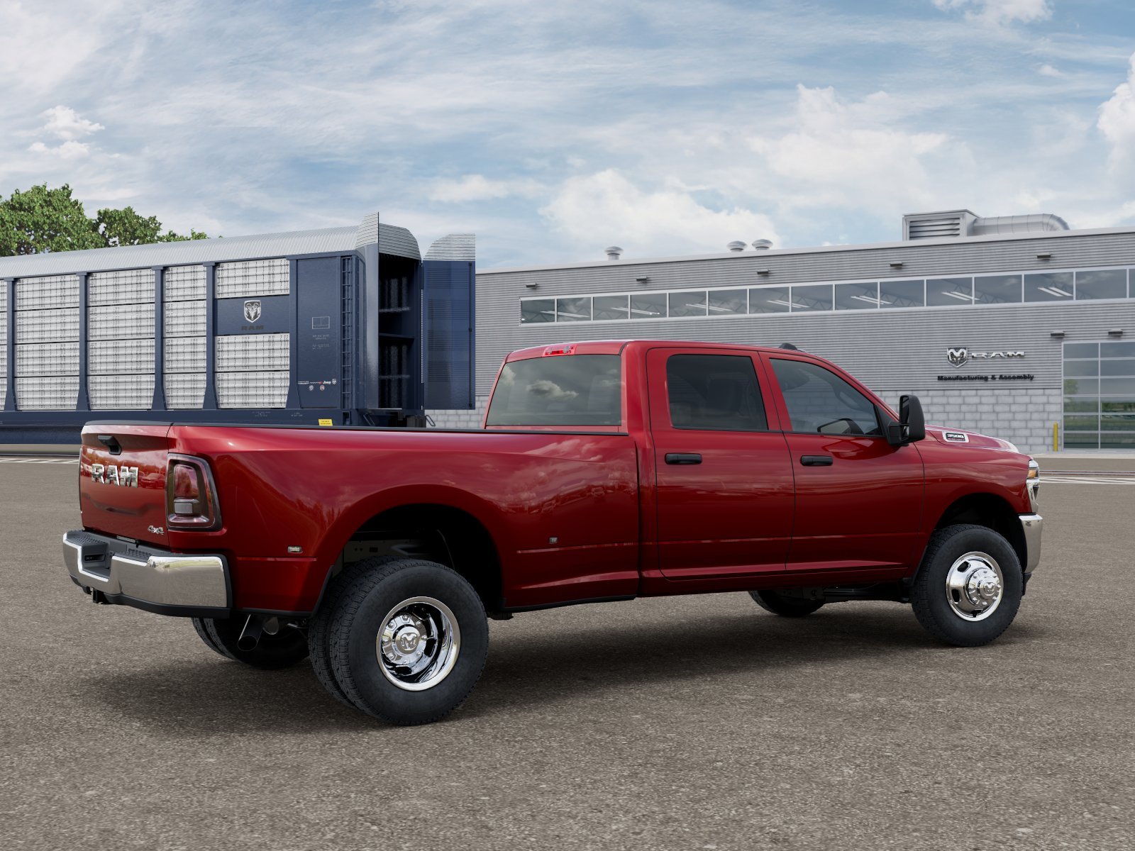 New 2026 Molten Red Pearl-Coat Exterior Paint RAM TRADESMAN image 2