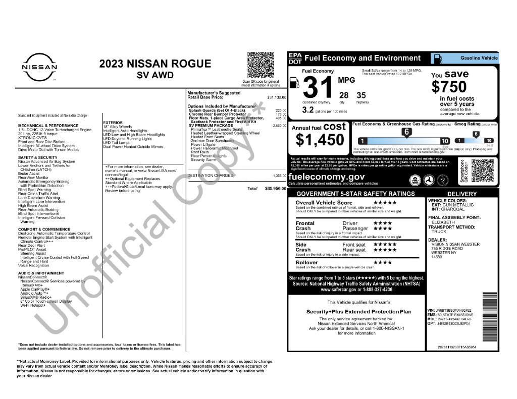 Certified Used 2023 Gray Nissan SV image 33