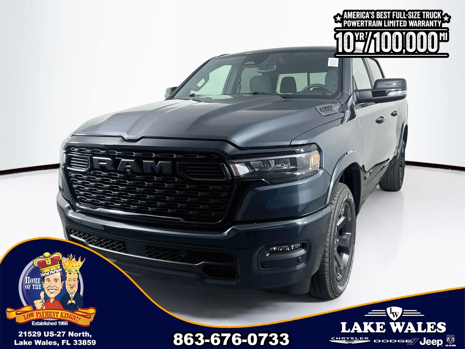 New 2026 Forged Blue Metallic Exterior Paint RAM BIG HORN image 3