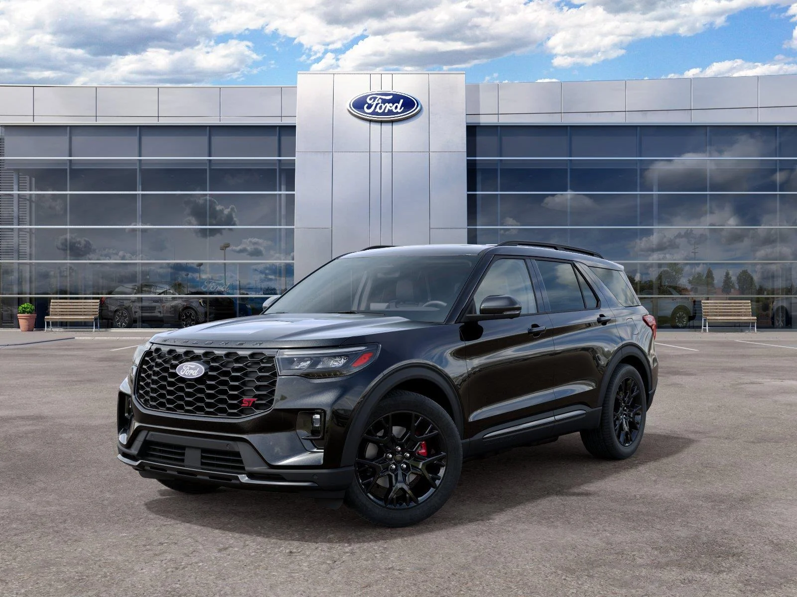 New 2027 Agate Black Metallic Ford ST image 2