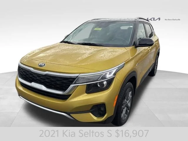 Certified Used 2021 Yellow Kia S image 4
