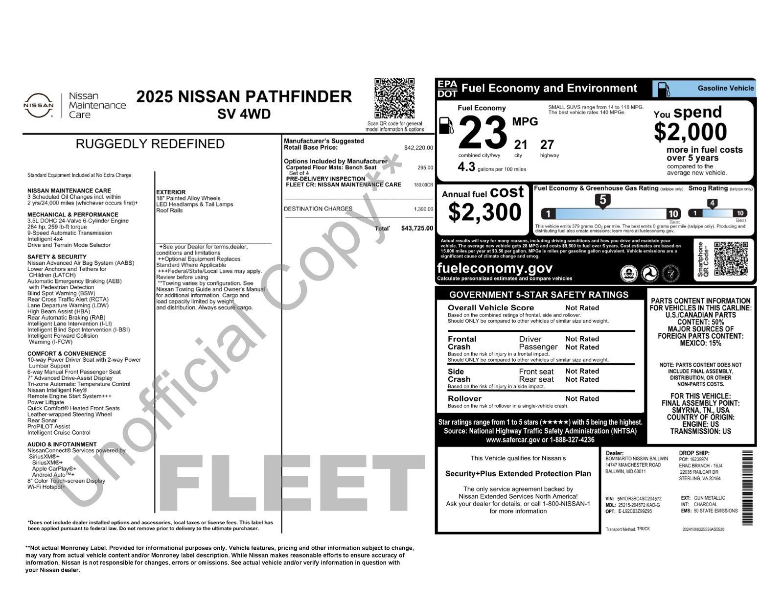 Certified Used 2025 Gray Nissan SV image 67
