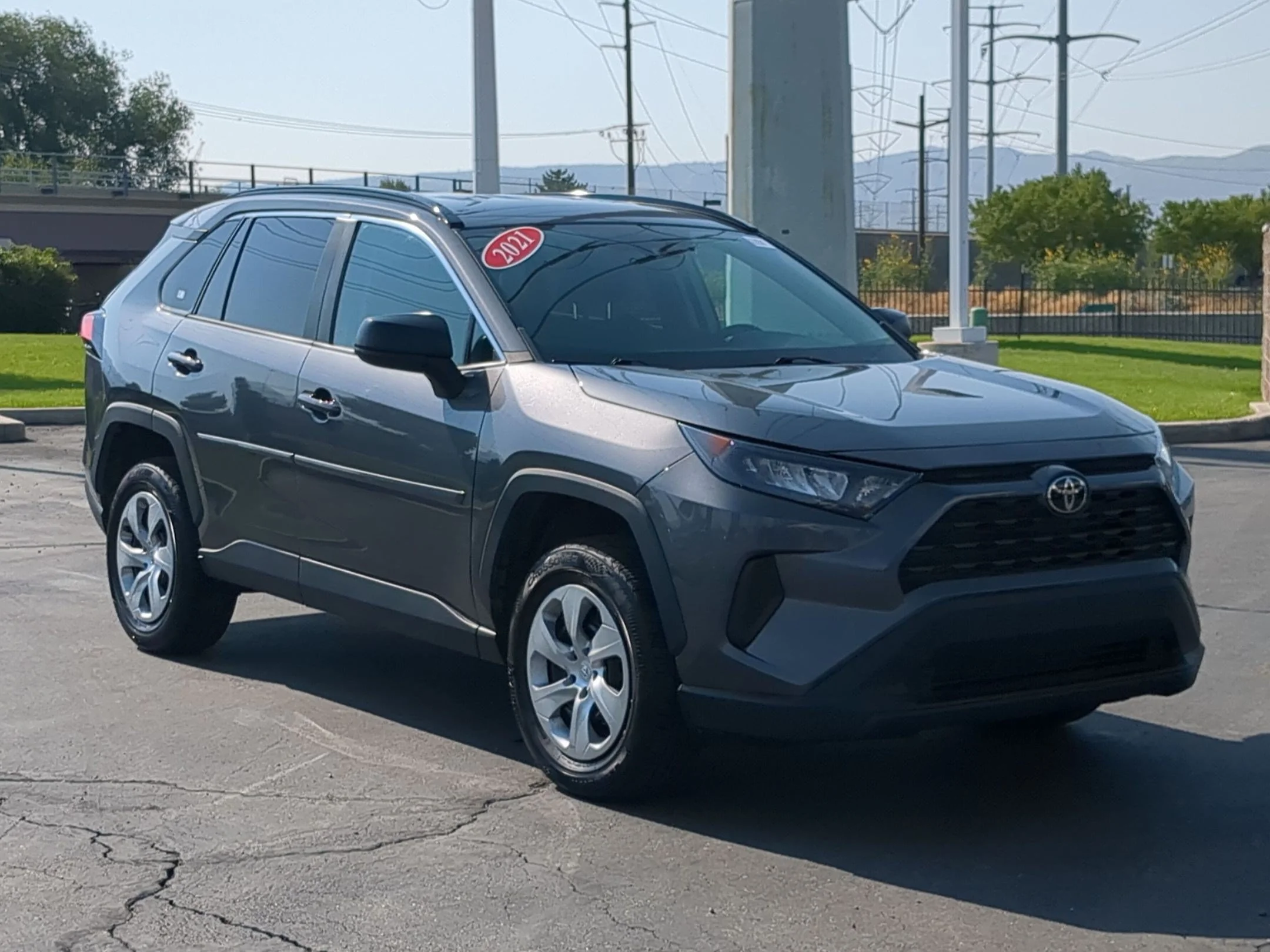 Used 2021 Midnight Black Metallic Toyota LE image 8