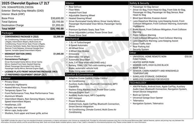 2025 Chevrolet Equinox AWD LT 1.5T's photo