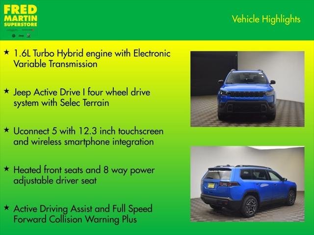 New 2026 Hydro Blue Pearl-Coat Exterior Paint Jeep Laredo image 8