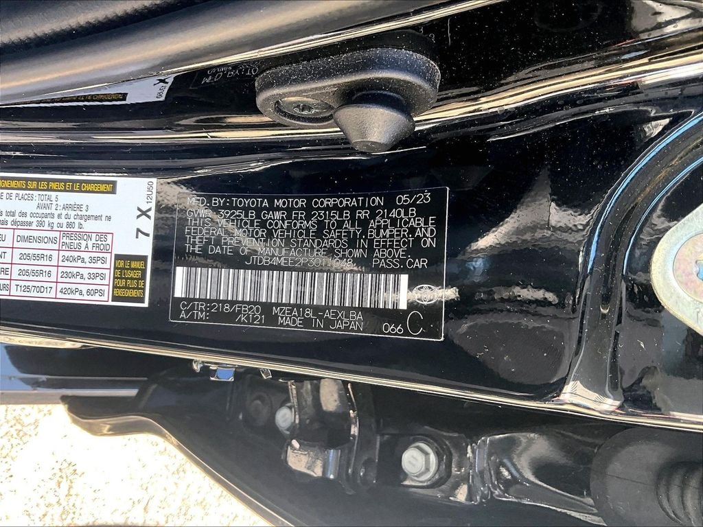 Used 2023 Black Toyota LE image 36