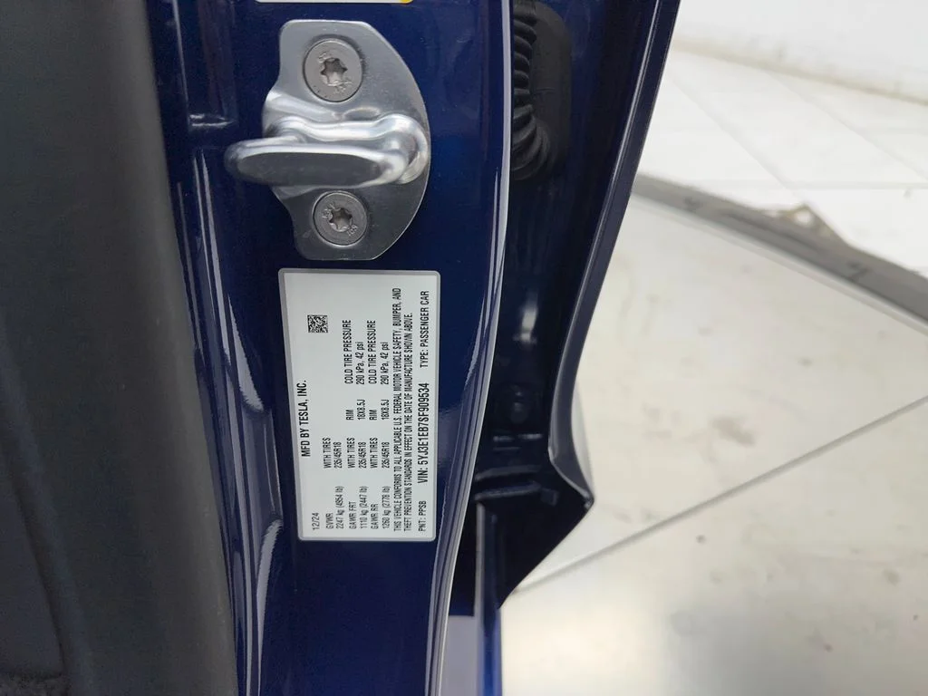 Used 2025 Blue Tesla Long Range NAV,CAM,PANO,HTD STS,BLIND SPOT,18" WLS image 46
