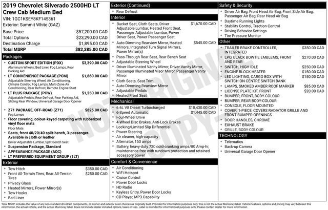 2019 Chevrolet Silverado 2500 HD LT