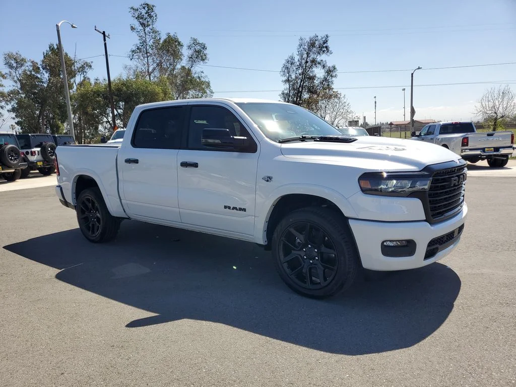 New 2026 Ivory White Tri-Coat Pearl-Coat Exterior Paint RAM Laramie image 8