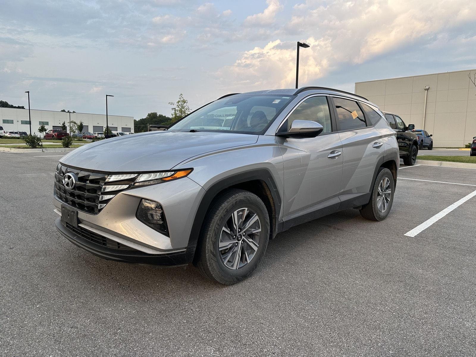Used 2022 Shimmering Silver Hyundai Blue image 1