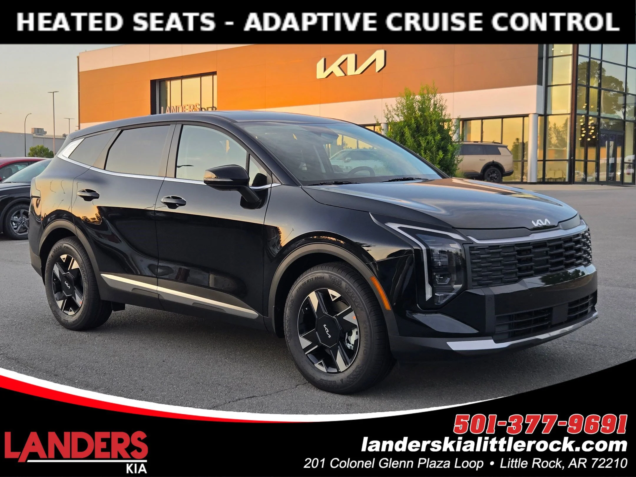 New 2026 Ebony Black Kia LX image 1