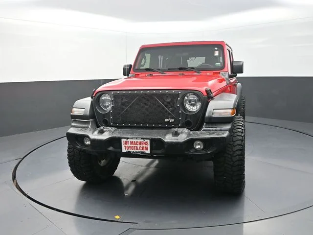 Used 2018 Red Jeep Unlimited Sport image 2