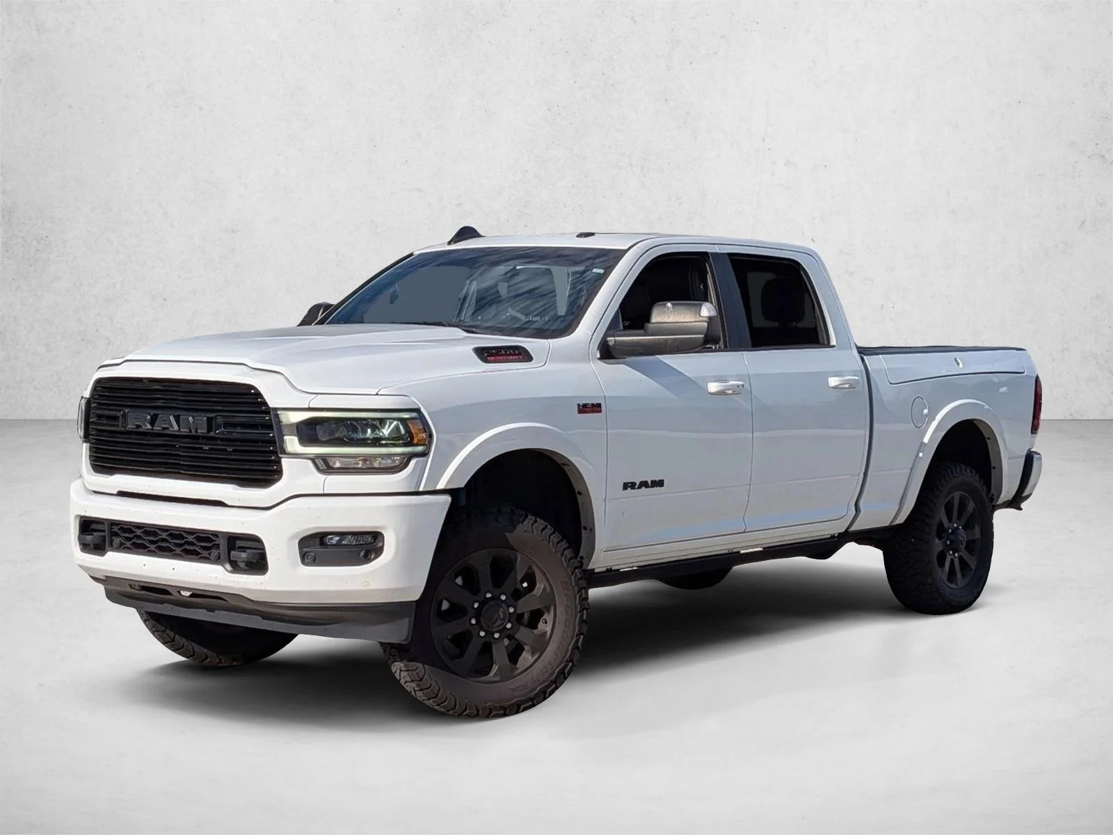 Used 2022 Bright White Clearcoat Ram Laramie image 1