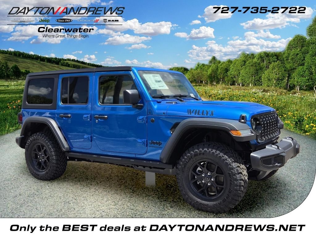 New 2026 Hydro Blue Pearlcoat Jeep Willys image 1