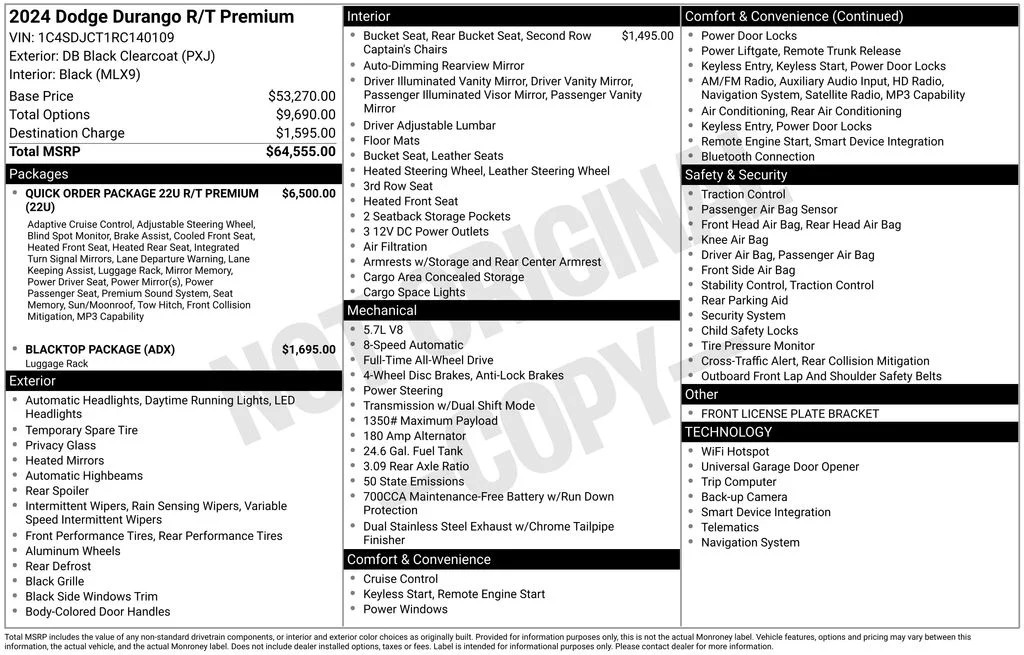 Certified Used 2024 Black Dodge R/T Premium image 7