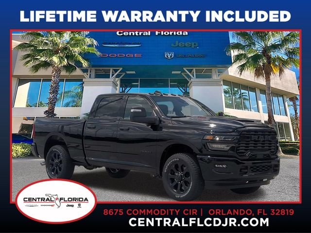 New 2026 Diamond Black Crystal Pearl-Coat Exterior Paint RAM Big Horn image 1