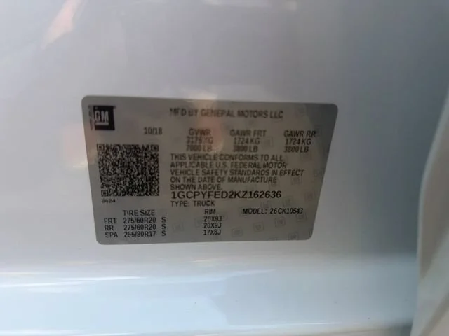 Used 2019 SUMMIT WHITE Chevrolet LT Trail Boss image 35