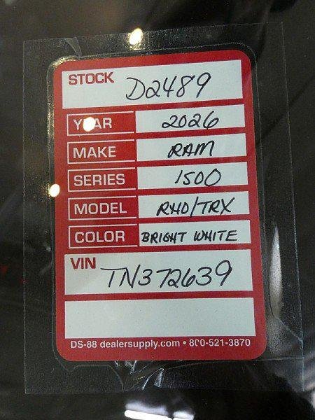 New 2026 Bright White Clear-Coat Exterior Paint RAM RHO image 31