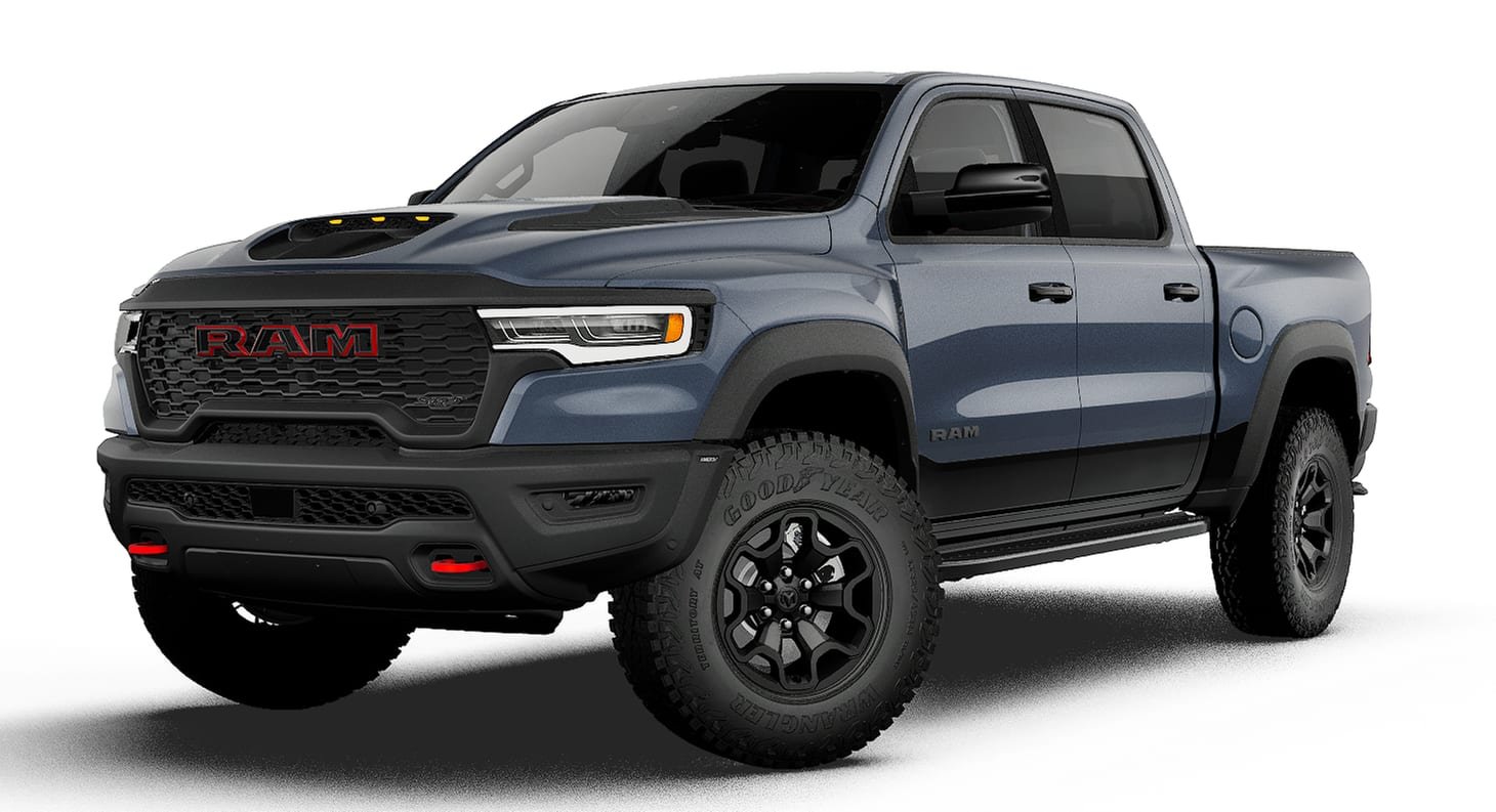 New 2027 Forged Blue Metallic Exterior Paint RAM TRX image 1