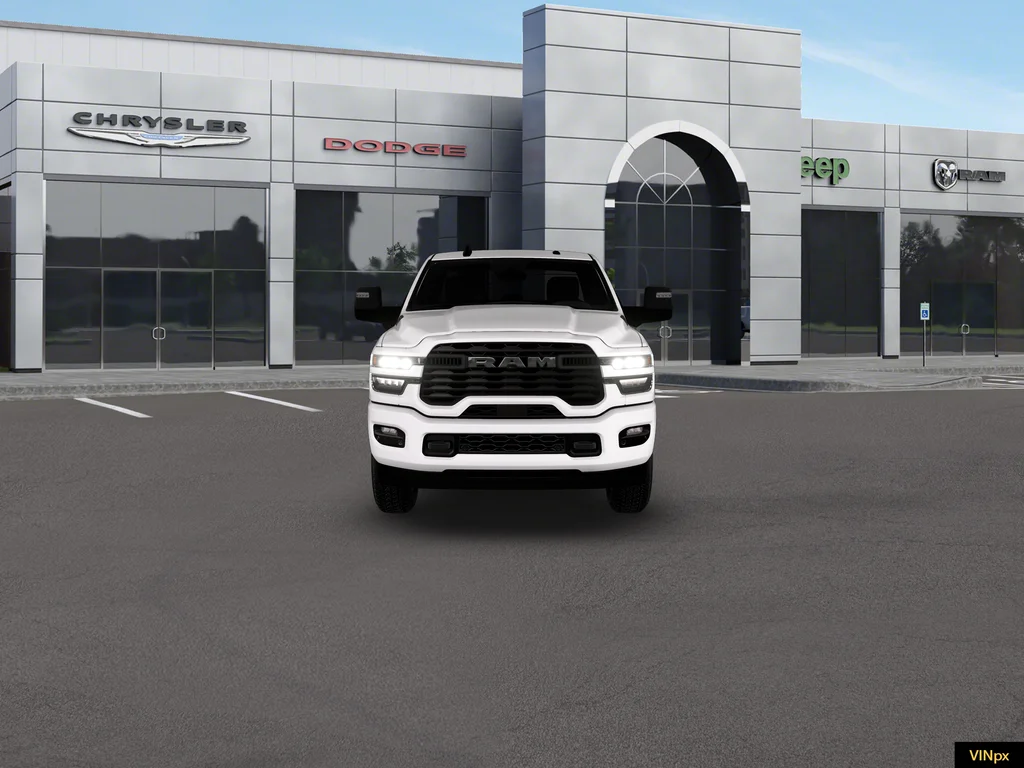 New 2026 Bright White Clear-Coat Exterior Paint RAM Big Horn Night Edition image 8