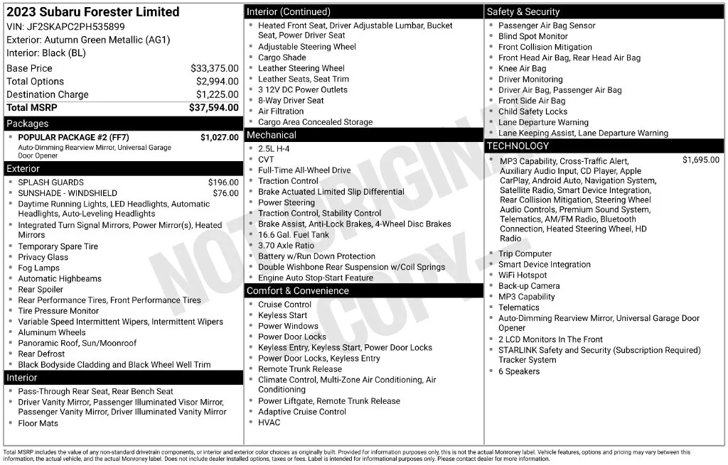 Certified Used 2023 Brown Subaru Limited image 46