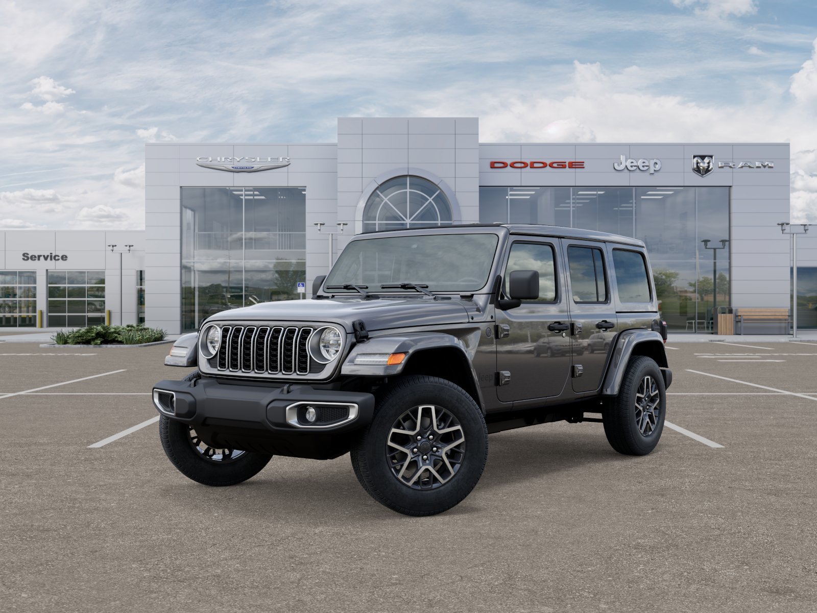 New 2025 Granite Crystal Metallic Clear-Coat Exterior Paint Jeep Sahara image 41
