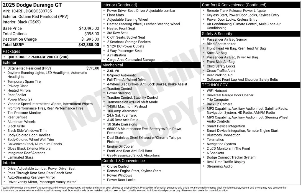 Used 2025 Red Dodge GT image 2