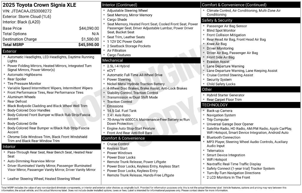 Used 2025 White Toyota XLE image 8
