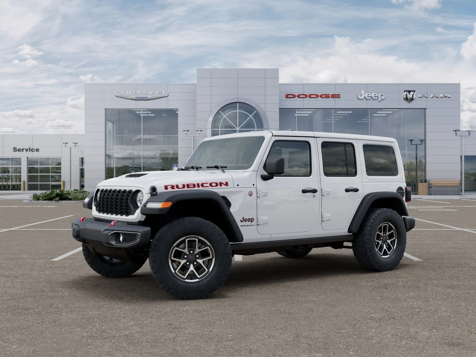 New 2026 Bright White Clear-Coat Exterior Paint Jeep Rubicon image 33